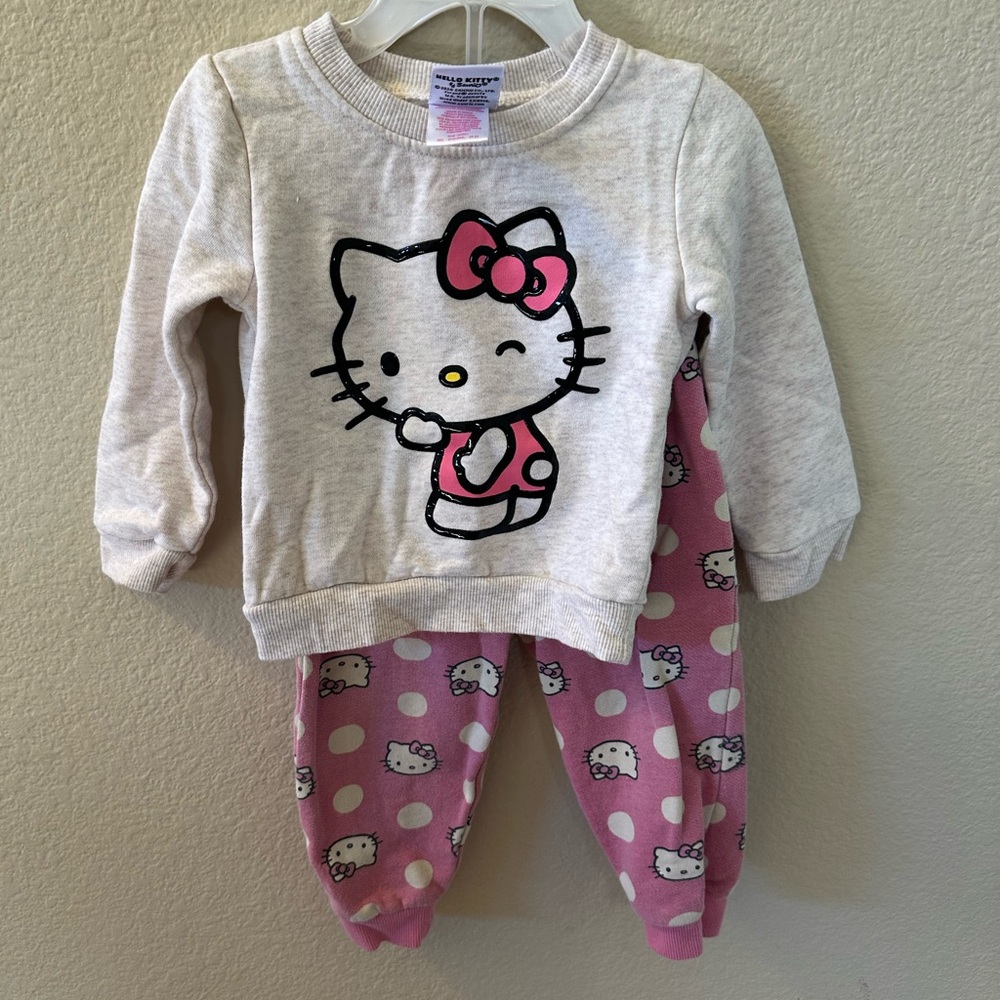 Hello Kitty Pink and White Kids Matching Set